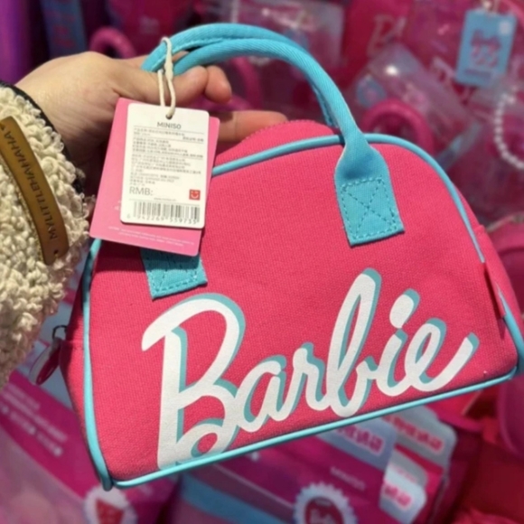 Barbie × Miniso Collection 65th Anniversary Series Pink Logo Handbag Purse - Picture 6 of 11